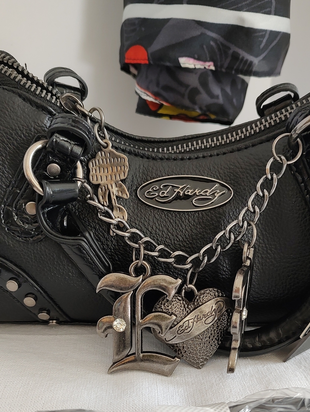Ed Hardy Crossbody And Scarf